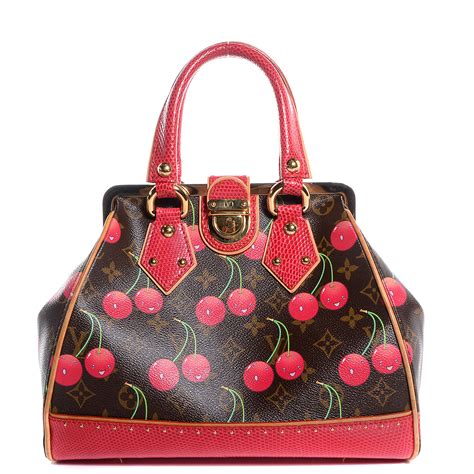 louis vuitton sac fermoir|LOUIS VUITTON Monogram Cerises Lizard Sac .